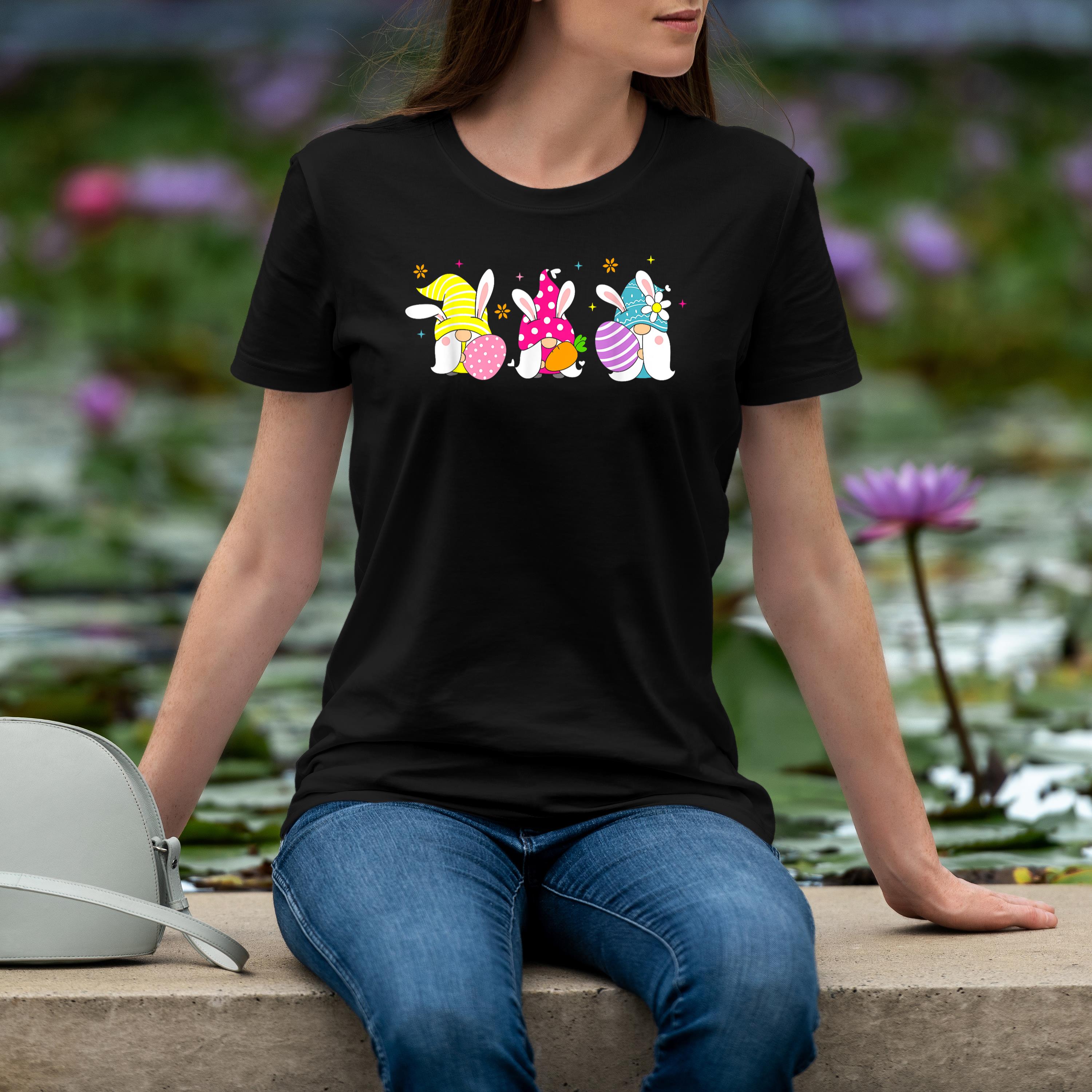 Cute Happy Easter Design Easter Gnomes Shirt 